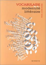 Cover of: Vocabulaire de la modernité littéraire by Paul Louis Rossi