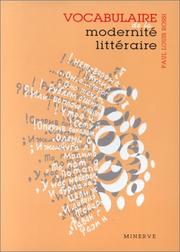 Cover of: Vocabulaire de la modernité littéraire