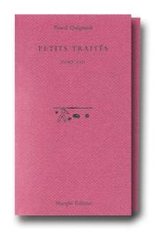 Cover of: Petits traités by Pascal Quignard