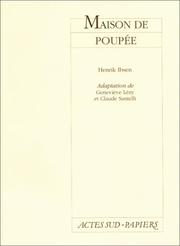 Cover of: Maison de poupée by Henrik Ibsen