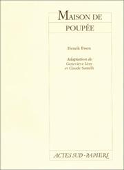 Cover of: Maison de poupée