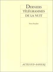 Cover of: Derniers télégrammes de la nuit by Vera Feyder