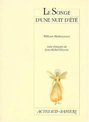 Cover of: Le songe d'une nuit d'ete by William Shakespeare