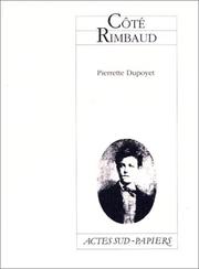 Cover of: Côté Rimbaud