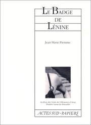 Cover of: La badge de Lénine
