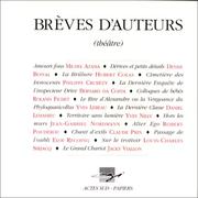 Cover of: Brèves d'auteurs: théâtre