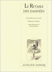 Cover of: Le retable des damnées: trois pièces en un acte