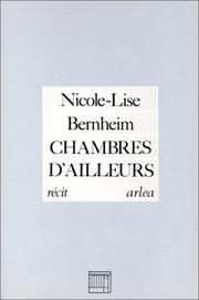 Cover of: Chambers d'ailleurs: récit