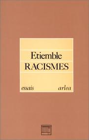 Cover of: Racismes