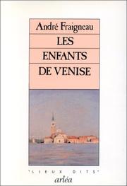 Cover of: Les enfants de Venise