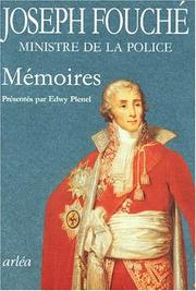 Cover of: Mémoires by Joseph Fouché duc d'Otrante