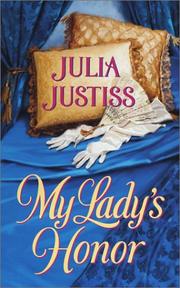 Cover of: My Lady's Honor (Harlequin Historical, No. 629)