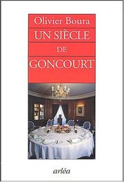 Cover of: Un siècle de Goncourt