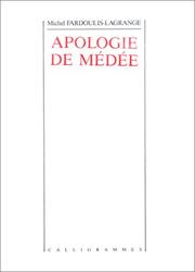 Cover of: Apologie de Médée
