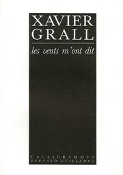 Les vents m'ont dit by Xavier Grall