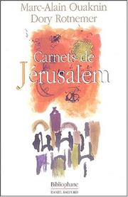 Cover of: Carnets de Jérusalem