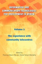 Cover of: Information and Communication Technologies for Development in Africa. Vol. 2 The Experience with Community Telecentres