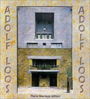 Cover of: Adolf Loos, 1870-1933.