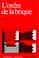 Cover of: L' ordre de la brique