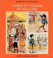 Cover of: Foires et forains en Wallonie by 