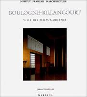 Cover of: Boulogne-Billancourt: ville des temps modernes