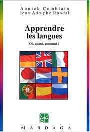 Cover of: Apprendre les langues: où, quand, comment?