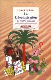 Cover of: décolonisation de 1919 à nos jours