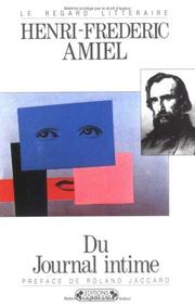 Journal intime by Henri Frédéric Amiel
