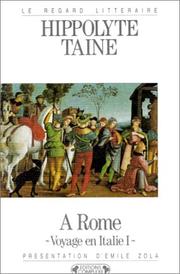 Cover of: Voyage en Italie by Hippolyte Taine