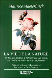 Cover of: La vie de la nature