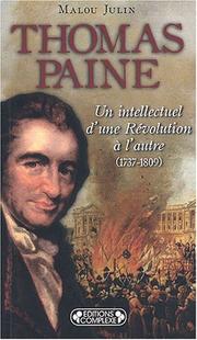 Cover of: Thomas Paine by Malou Julin