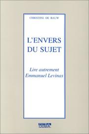 Cover of: L' envers du sujet by Christine de Bauw