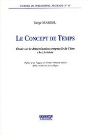Cover of: Le concept de temps: étude sur la détermination temporelle de l'être chez Aristote