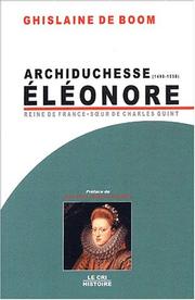 Cover of: Eléonore d'Autriche by Ghislaine de Boom