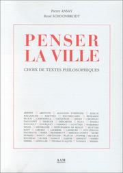 Cover of: Penser la ville: choix de textes philosophiques
