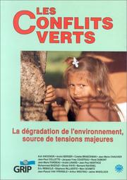 Cover of: Les Conflits verts by conception et coordination, Marc Schmitz.