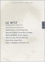 Cover of: Witz-figures de l'esprit et formes de l'art