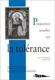 Cover of: Perspectives actuelles sur la tolérance