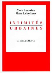 Cover of: Intimités urbaines