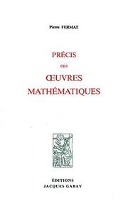 Précis des œuvres mathématiques by E. Brassinne