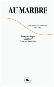 Cover of: Au marbre: chroniques retrouvées, 1952-1962