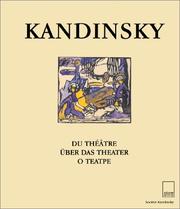 Cover of: Du Théâtre = by Wassily Kandinsky