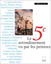 Cover of: Le 5e arrondissement vu par les peintres