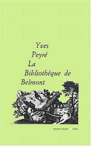 Cover of: La bibliothèque de Belmont