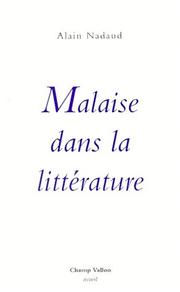 Cover of: Malaise dans la littérature