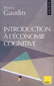 Cover of: Introduction à l'économie cognitive