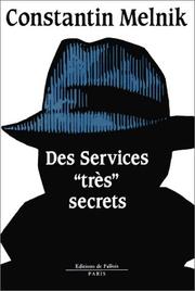 Cover of: Des services très secrets: roman