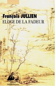 Cover of: Eloge de la Fadeur