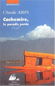 Cover of: Cachemire, le paradis perdu