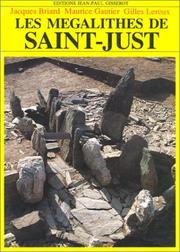 Cover of: Les mégalithes de Saint-Just